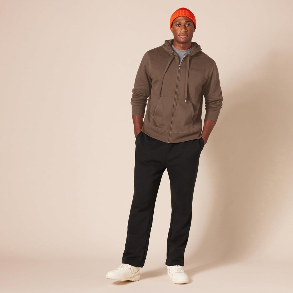 Essentials Men's Full-Zip Fleece Hoodie (Available in Big & Tall)