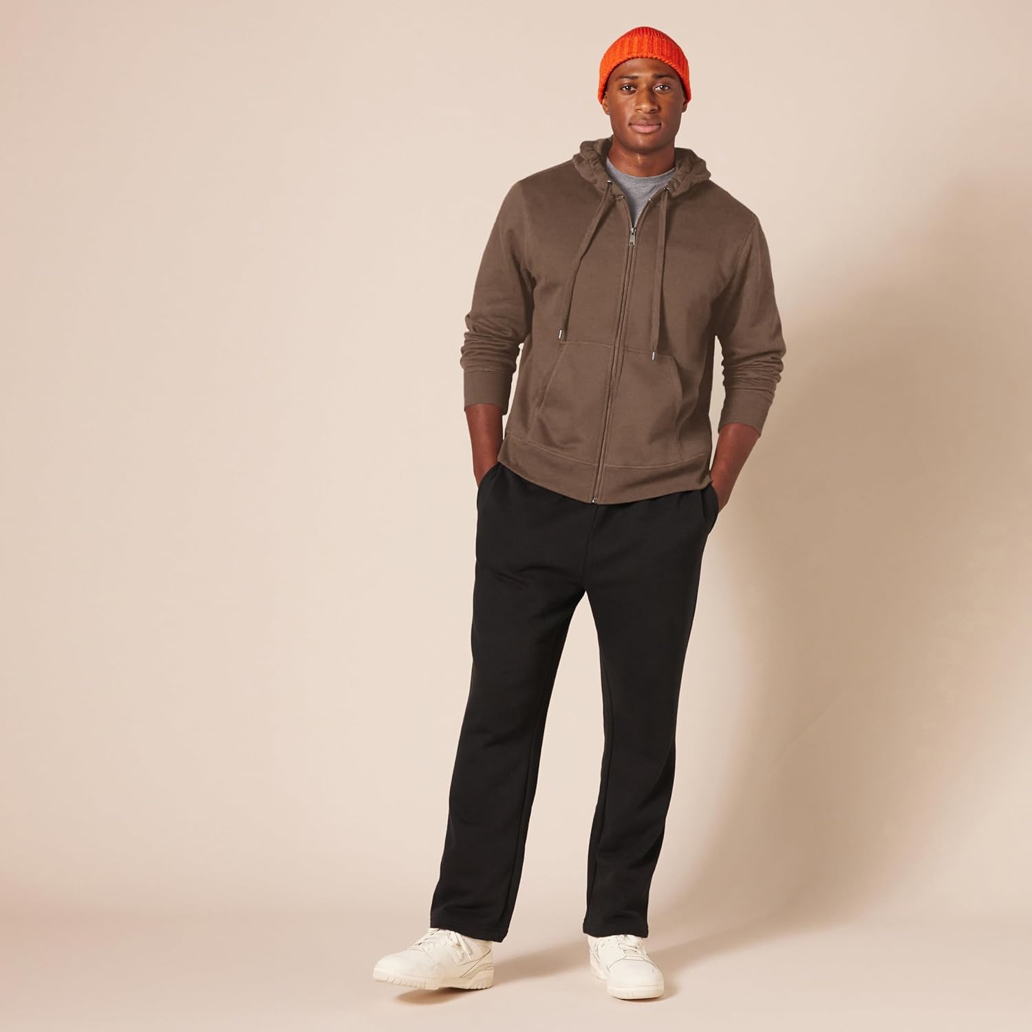 Essentials Men's Full-Zip Fleece Hoodie (Available in Big & Tall)