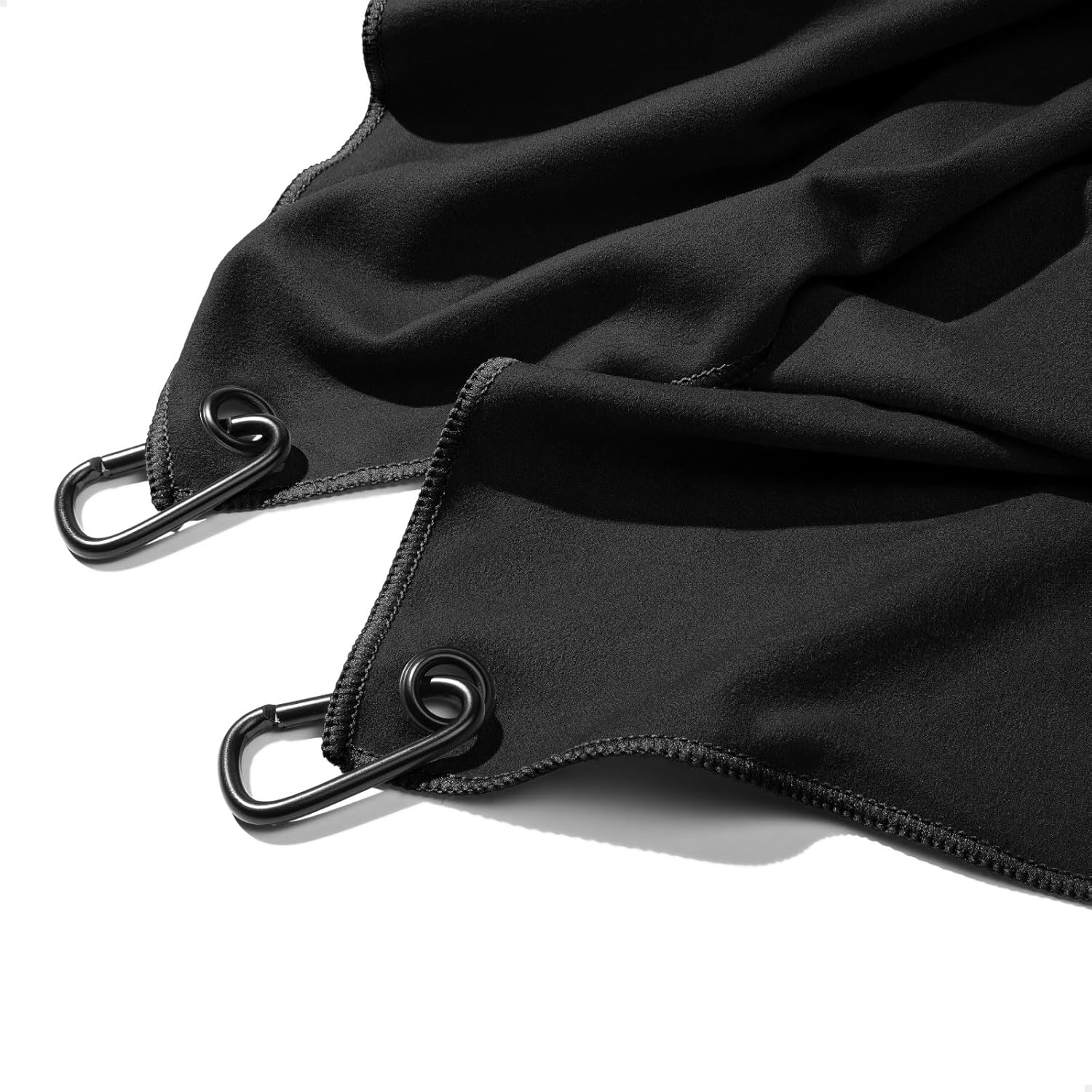 Sweat Absorbing Handkerchiefs - The Original Pocket-Sized Sweat Towels - Quick-Dry Microfiber Sweat Rags for Face, Hands, & Body - Men & Women - Gym, Sports, and Work (Black: 5 Pack)