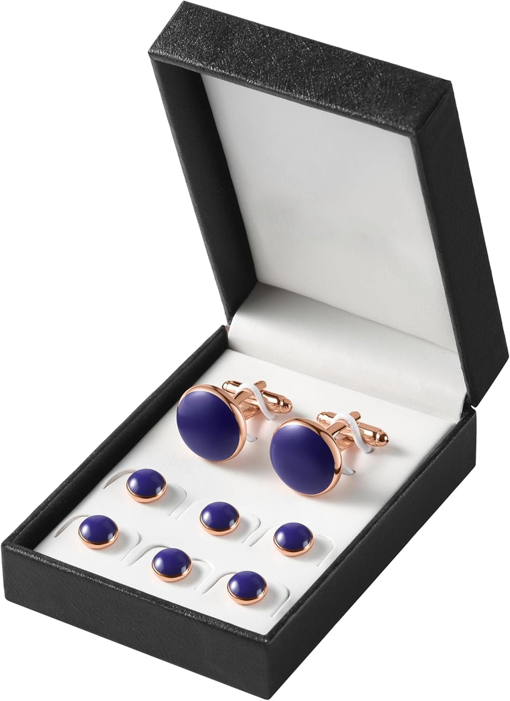 Zealmer 316L Stainless Steel Cufflinks Shirt Studs Business Wedding Gifts for Men