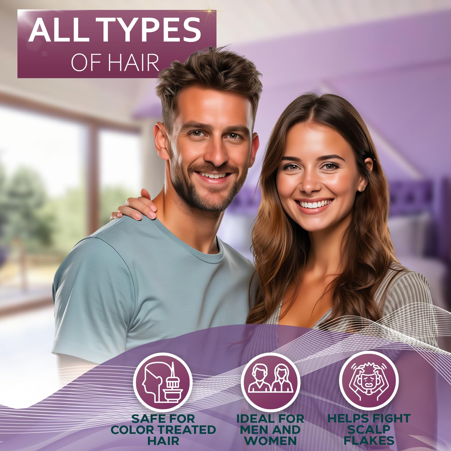 Biotin Shampoo and Conditioner Set - Sulfate and Paraben Free Treatment for Men and Women - Hair Thickening Volumizing Products to Help Boost Thinning Hair with Added Keratin