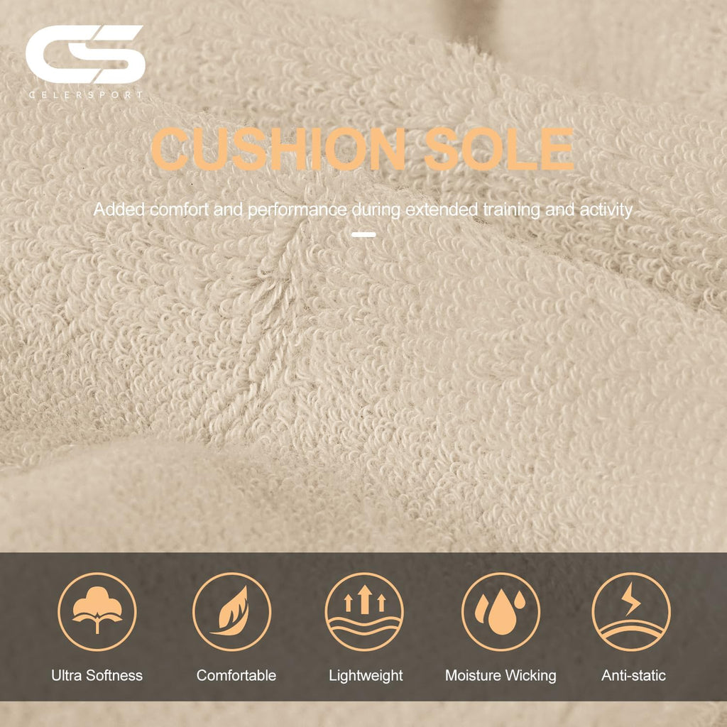 CS CELERSPORT 6 Pairs Ankle Athletic Running Socks Low Cut Sports Tab Socks for Men and Women