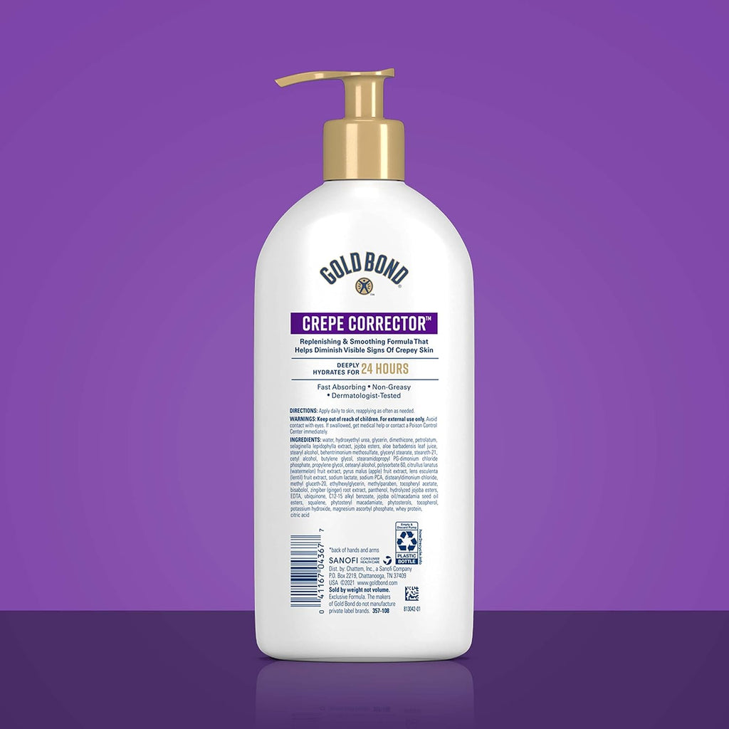 Gold Bond Age Renew Crepe Corrector Body Lotion, Replenishing & Smoothing Formula, 8 oz.