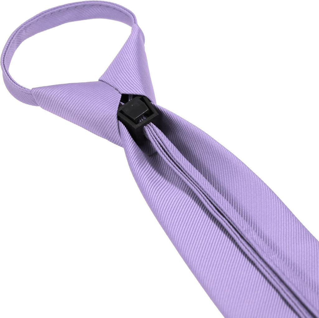 JEMYGINS 3.15“Solid Color Pre-tied Adjustable Necktie for Business and Wedding