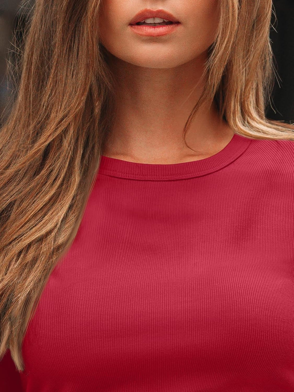 AUTOMET Long Sleeve Shirts Blouses Fall Fashion Ribbed Basic Tops Winter Clothes