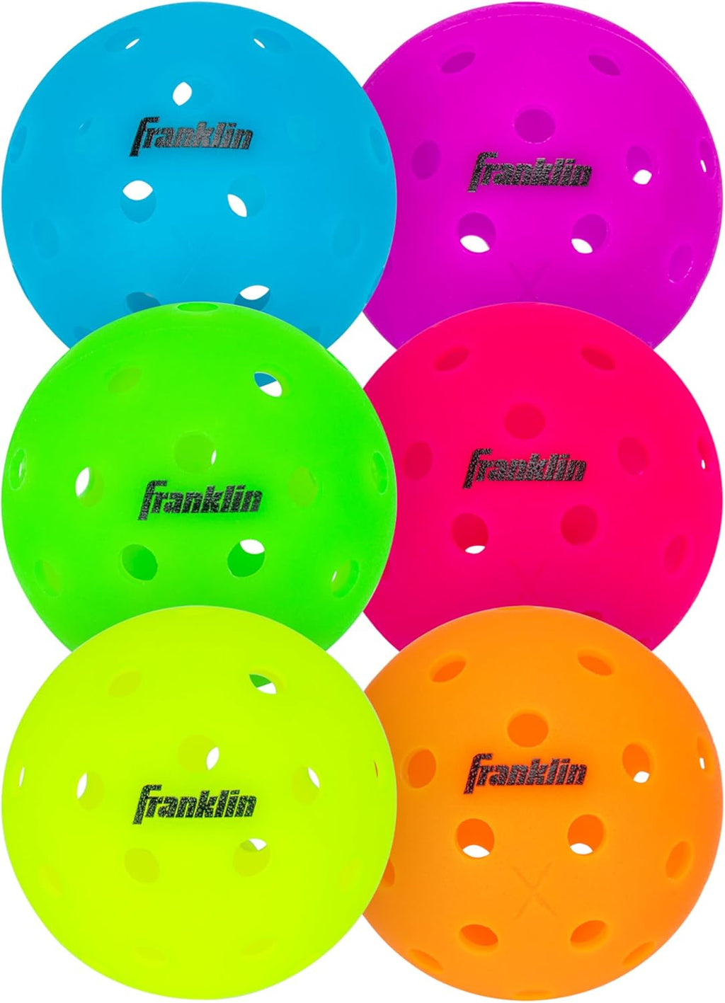 Franklin Sports X-40 Outdoor Pickleballs - Official Ball of USA Pickleball, APP Tour + US Open - Regulation Size