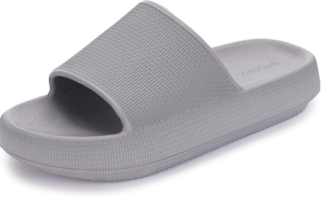 BRONAX Pillow Slippers for Women and Men | House Slides Shower Sandals | Cushioned Thick Sole