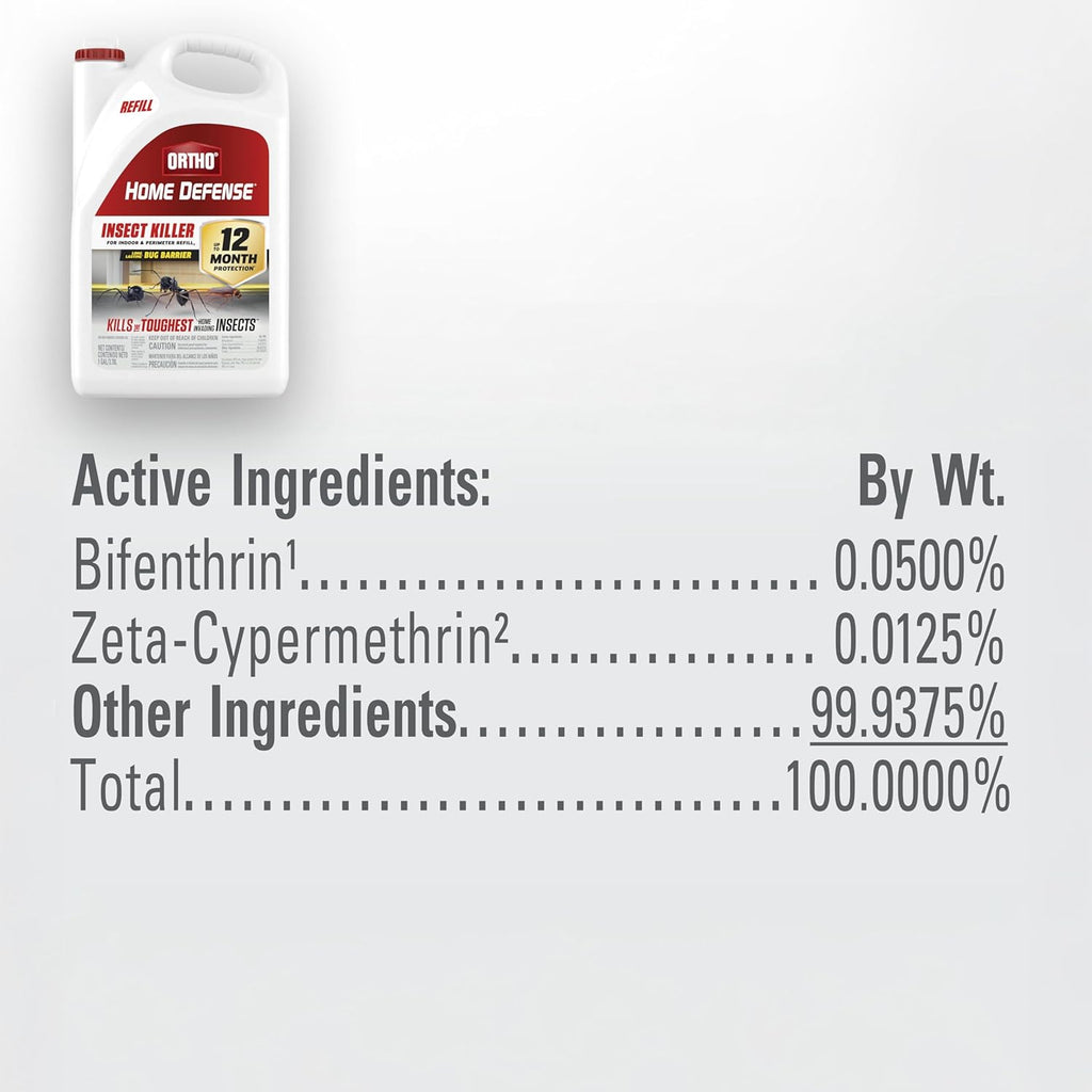 Ortho Home Defense Insect Killer for Indoor and Perimeter2 with Comfort Wand, Controls Ants, Roaches, Spiders and More, 1.33 gal