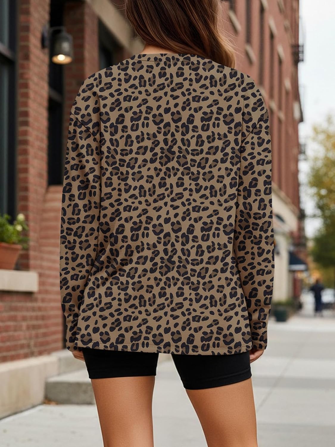 Trendy Queen Womens Oversized Long Sleeve T Shirts 2025 Basic Crewneck Tee Fall Tops Casual Workout Y2K Clothes