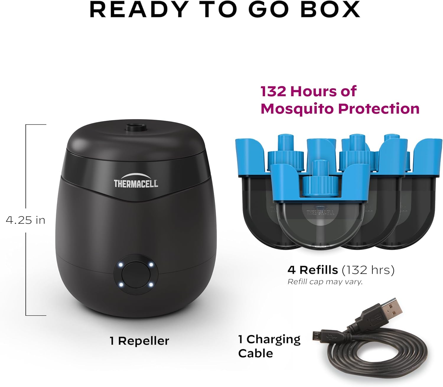 Thermacell Rechargeable Mosquito Repeller Refills; Advanced Repellent Formula Provides 20 Foot Protection Zone; Compatible with Thermacell E-Series & Radius Only; No DEET, Spray or Flame