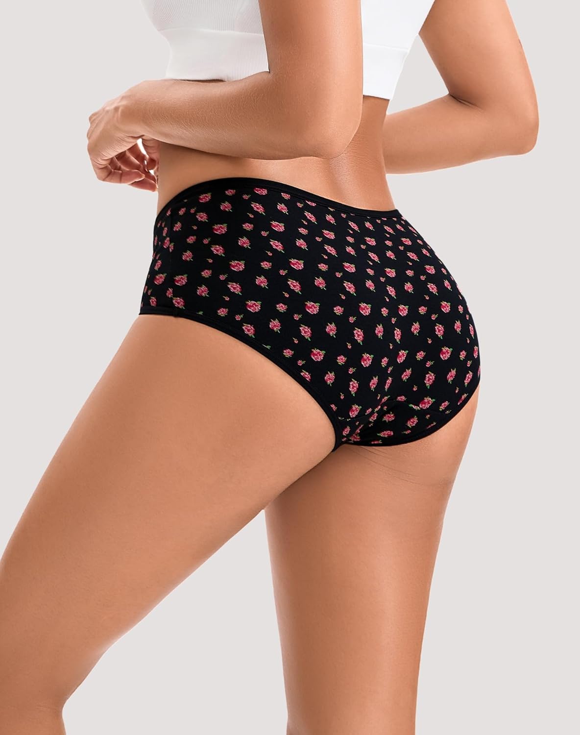 INNERSY Womens Underwear Cotton Hipster Panties Regular & Plus Size 6-Pack