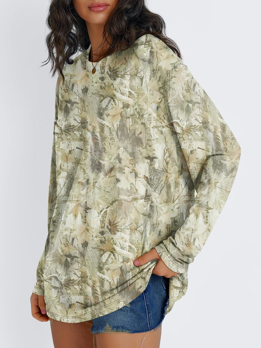 Trendy Queen Womens Oversized Long Sleeve T Shirts 2025 Basic Crewneck Tee Fall Tops Casual Workout Y2K Clothes