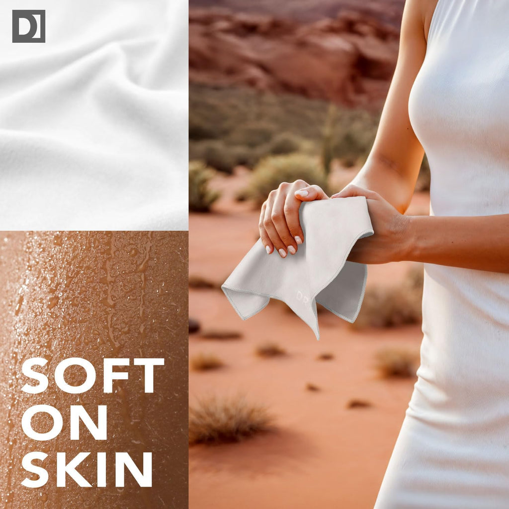 Sweat Absorbing Handkerchiefs - The Original Pocket-Sized Sweat Towels - Quick-Dry Microfiber Sweat Rags for Face, Hands, & Body - Men & Women - Gym, Sports, and Work (Black: 5 Pack)