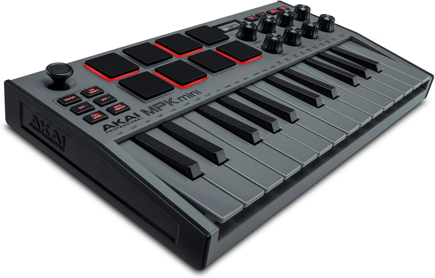 Akai Professional MPK Mini MK3 - 25 Key USB MIDI Keyboard Controller With 8 Backlit Drum Pads, 8 Knobs, Music Production Software and Native Instruments Sound Package (NKS Integration)