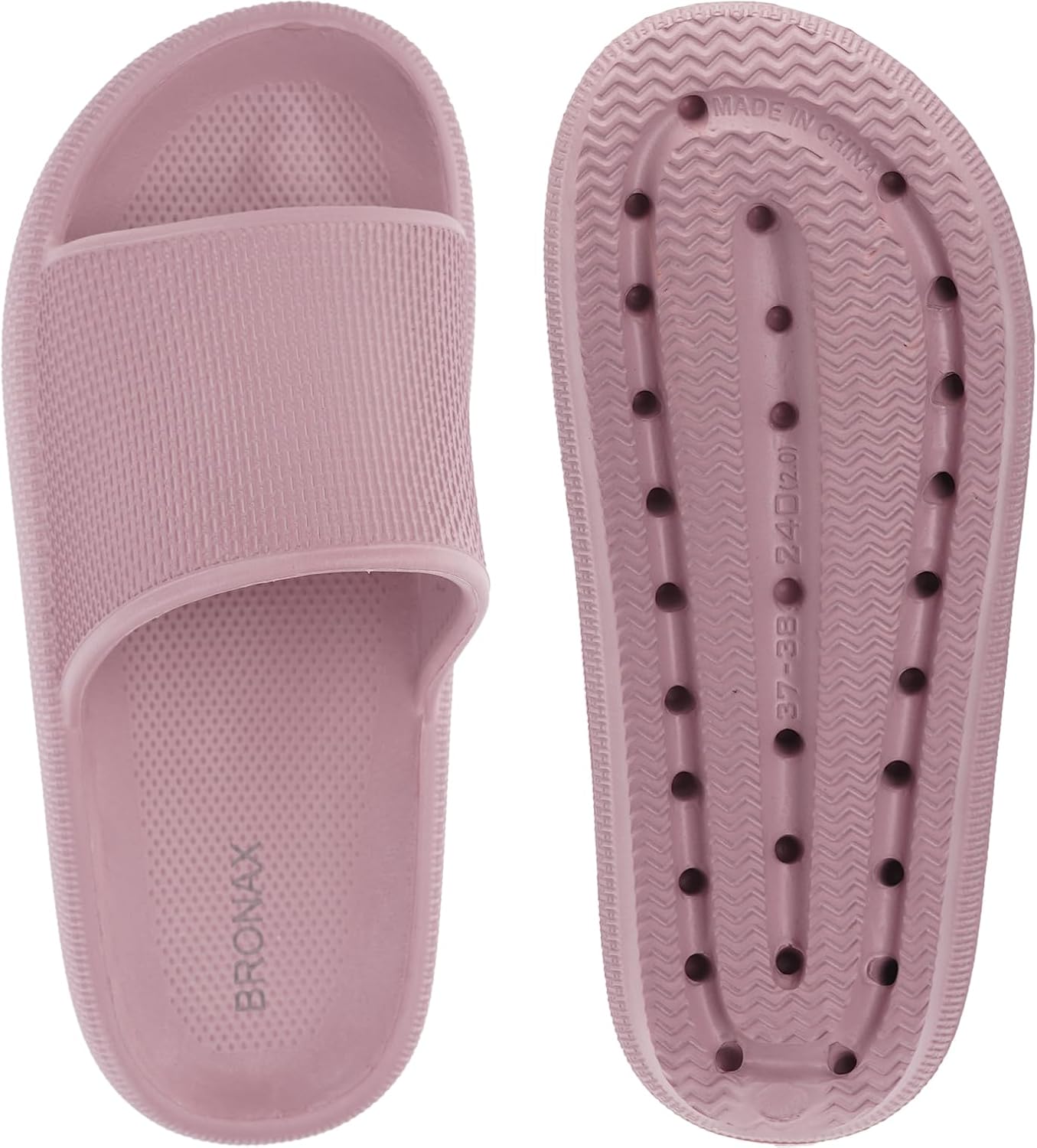 BRONAX Pillow Slippers for Women and Men | House Slides Shower Sandals | Cushioned Thick Sole