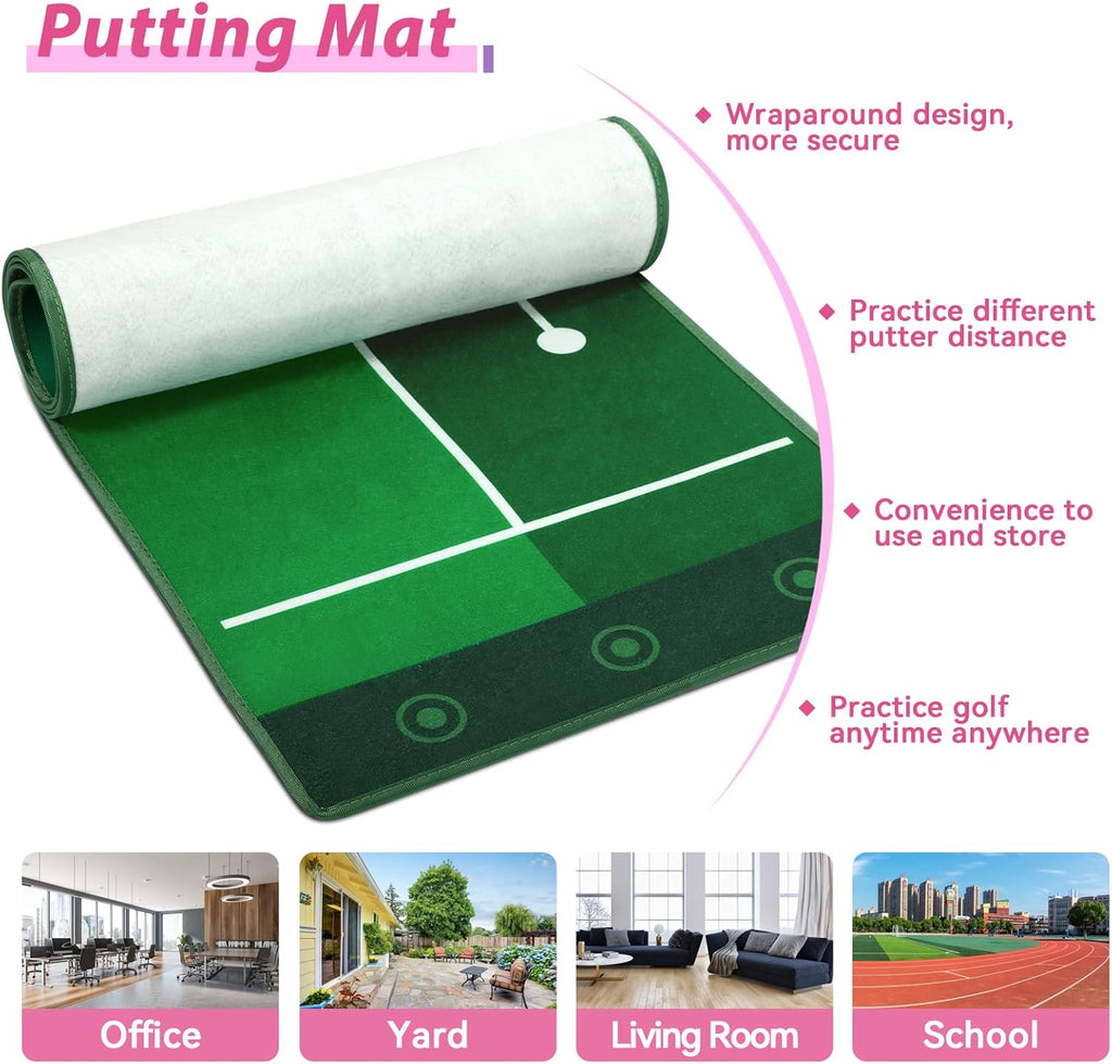 Liberry Toddler Golf Set, Upgraded Kids Golf Cart with Unique Shoulder Strap Design, Indoor and Outdoor Golf Toys for Boys and Girls Aged 1-5 Years Old