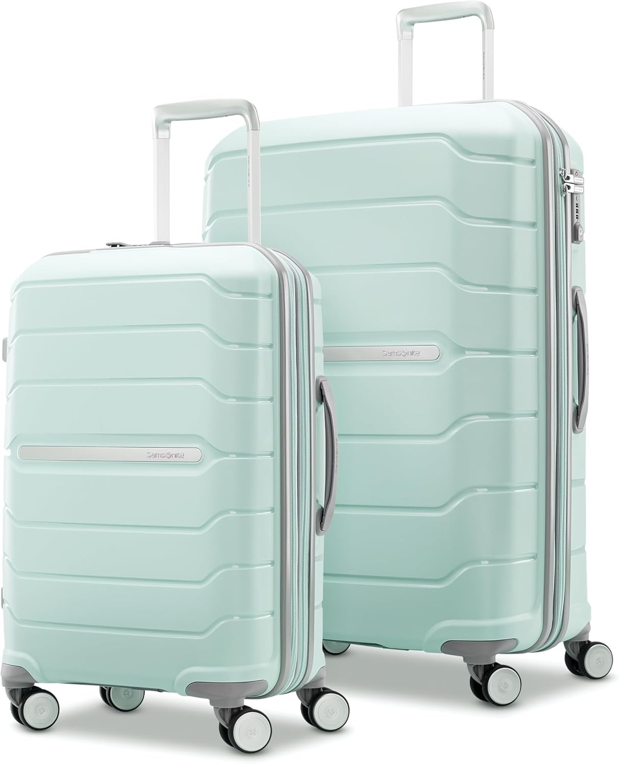 Samsonite Freeform Hardside Carry-On Luggage with Spinner Wheels - Hardshell Suitcase - TSA, Airline-Approved - Expandable Hard Shell, Smooth Rolling Wheels for Lightweight Travel - Navy