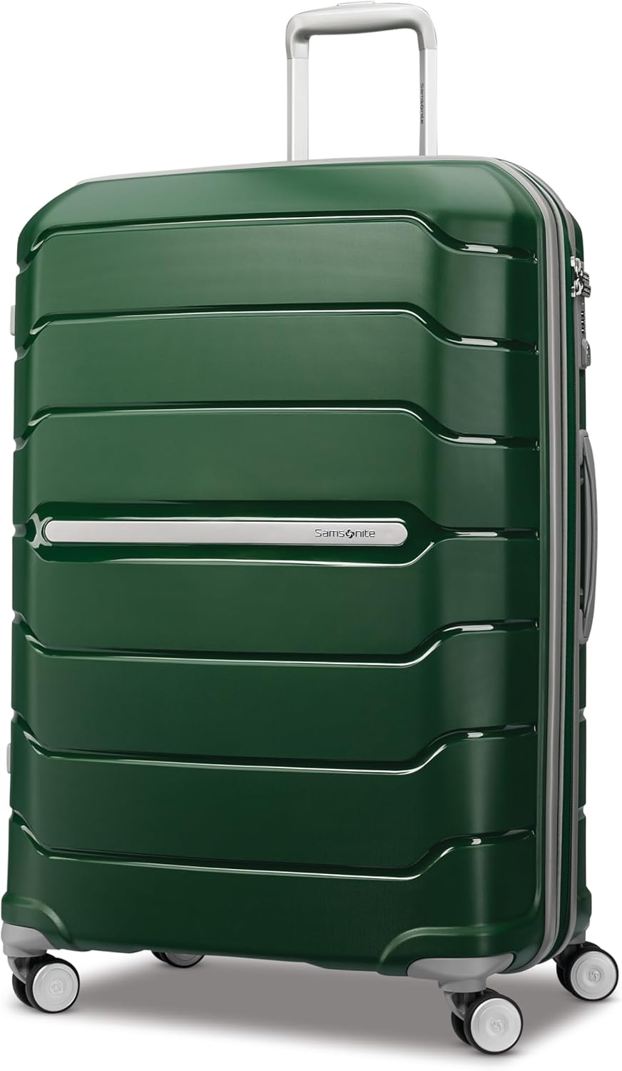 Samsonite Freeform Hardside Carry-On Luggage with Spinner Wheels - Hardshell Suitcase - TSA, Airline-Approved - Expandable Hard Shell, Smooth Rolling Wheels for Lightweight Travel - Navy
