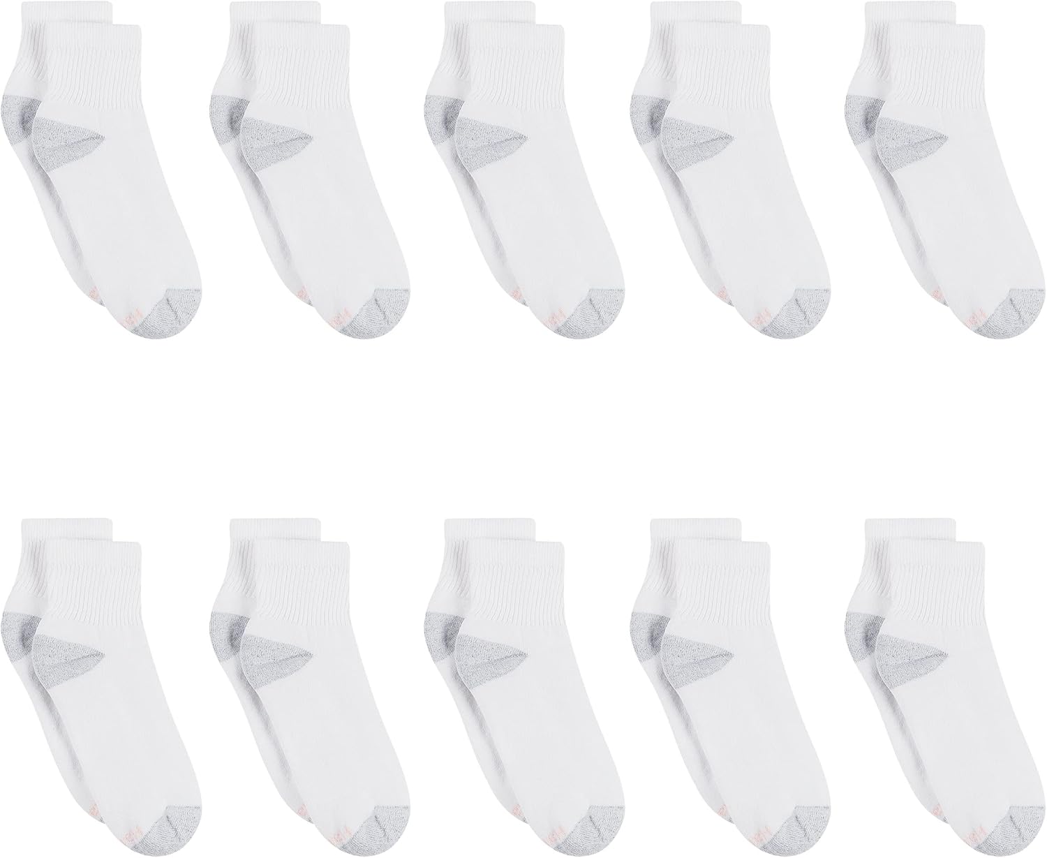 Hanes Women's Ankle, Moisture-Wicking Socks for Women, Cushioned Athletic Ankle Socks, 10-Pack