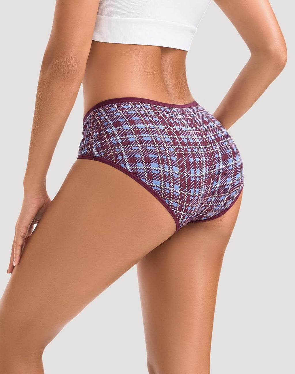 INNERSY Womens Underwear Cotton Hipster Panties Regular & Plus Size 6-Pack