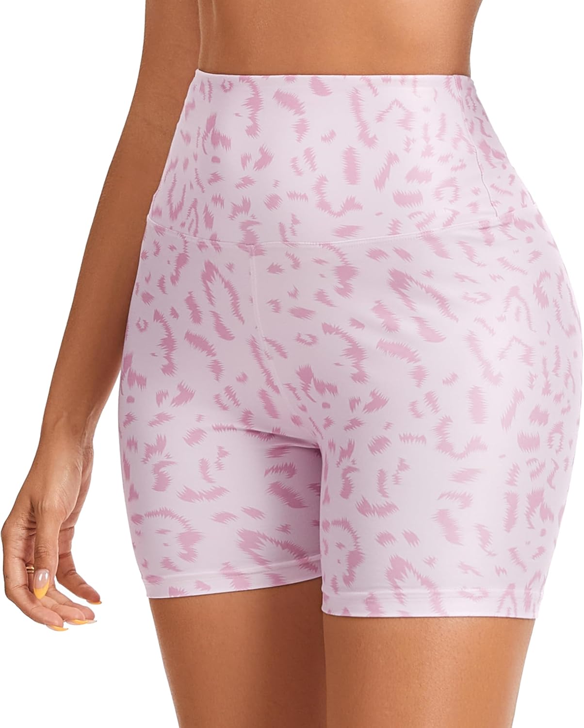 FULLSOFT High Waisted Biker Shorts for Women-5" Tummy Control Fitness Athletic Workout Running Yoga Gym Shorts