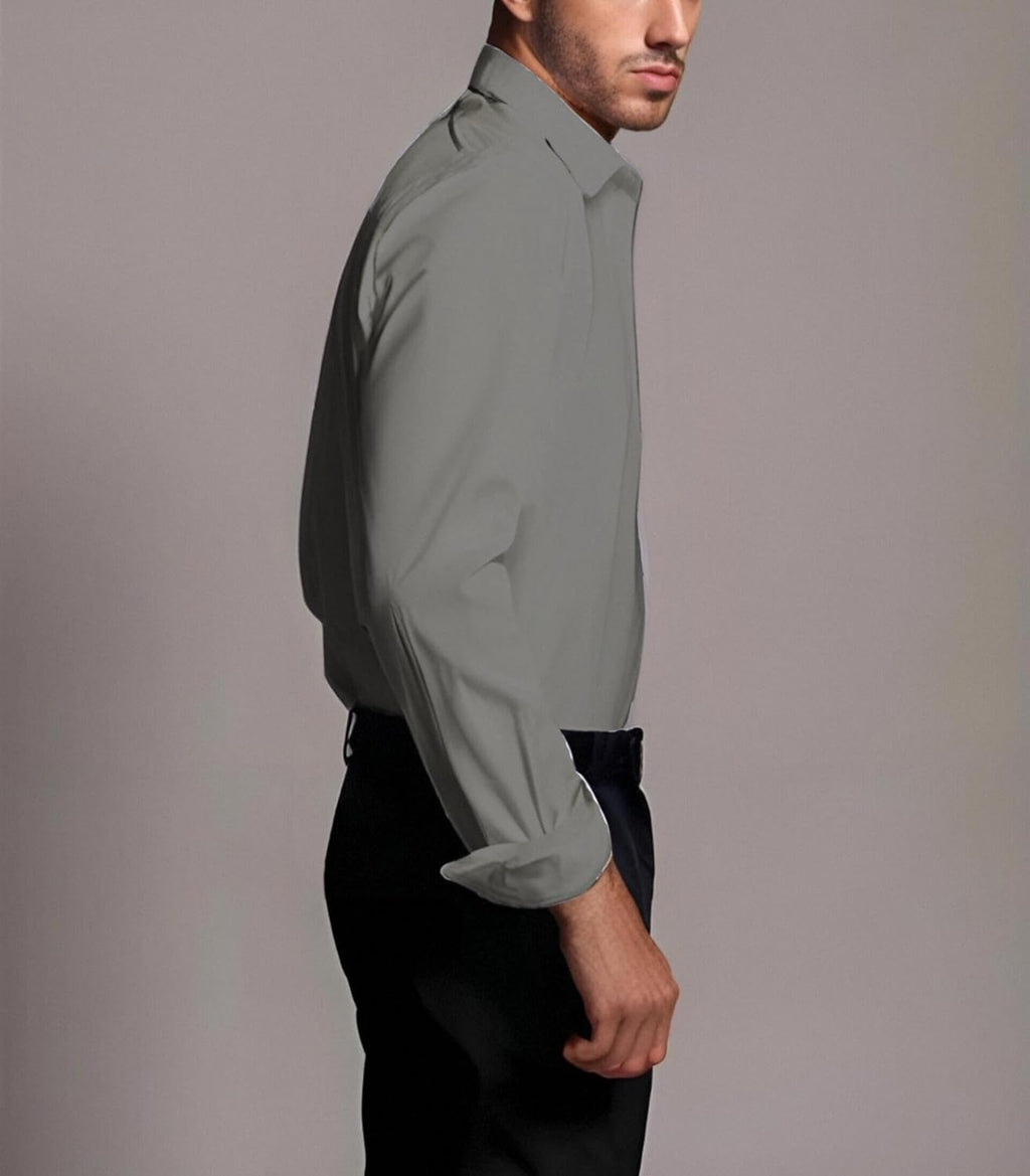 BEILU Stretch Mens Slim Fit Dress Shirts Formal Long Sleeve Button Down Shirts