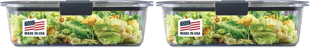 Rubbermaid Brilliance Food Storage Containers BPA Free Airtight Lids Ideal for Lunch Meal Prep & Leftovers Set of 5 (3.2 Cup)