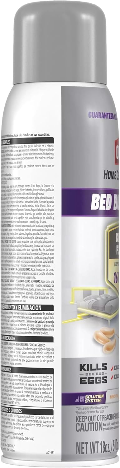 Ortho Home Defense Max Bed Bug, Flea and Tick Killer with Comfort Wand, Bed Bug Spray, Kills Bed Bug Eggs, Fleas and Ticks, 1 gal.
