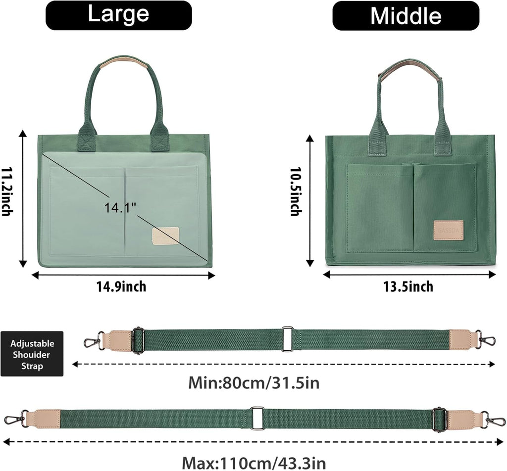 Tote Bags for Women Canvas Tote Purse Crossbody with Pockets Top Handle Shoulder Satchel Bag for Women