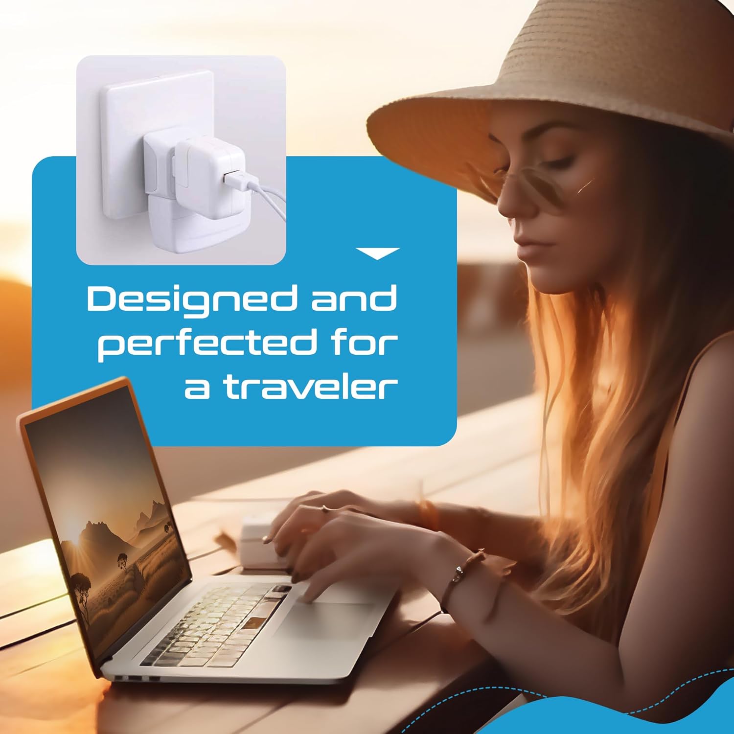 Ceptics Universal Travel Adapter, 35W International Power Adapter with PD & QC 3.0 Dual USB-C, 3 USB Travel Adapter Worldwide, Type I C G A Outlets 110V 220V A/C - EU Euro US UK (11-KU)