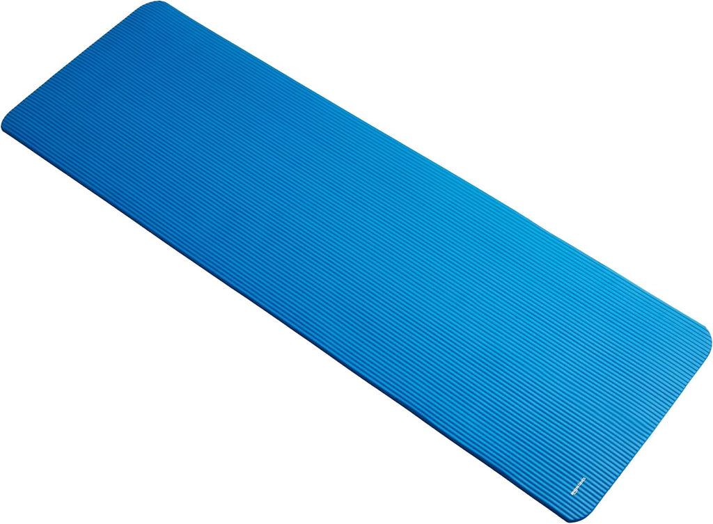 Basics 1/2 Inch Extra Thick Exercise Yoga Mat with Carrying Strap, Cushioned Support, for Fitness and Gym Workouts