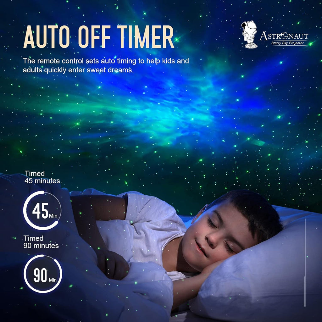 Star Projector Galaxy Night Light - Astronaut Space Projector, Starry Nebula Ceiling LED Lamp with Timer and Remote, Kids Room Decor Aesthetic, for Christmas & Birthdays
