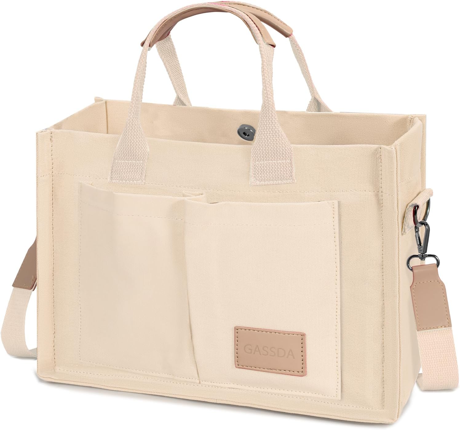 Tote Bags for Women Canvas Tote Purse Crossbody with Pockets Top Handle Shoulder Satchel Bag for Women