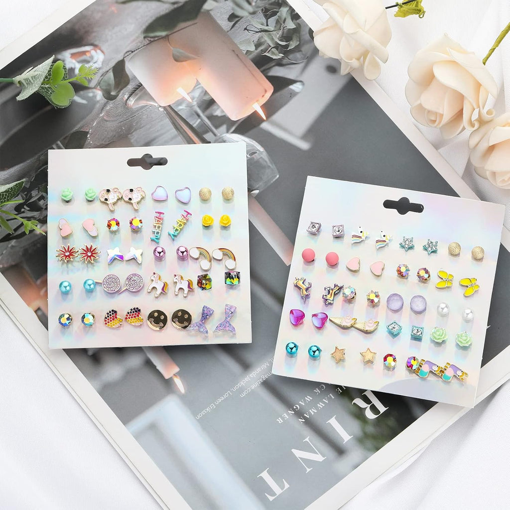 NEWITIN 69 Pieces Gold Jewelry Set for Women Fashion Costume Jewelry Gold Plated Necklace Bracelet Earrings Set for Women