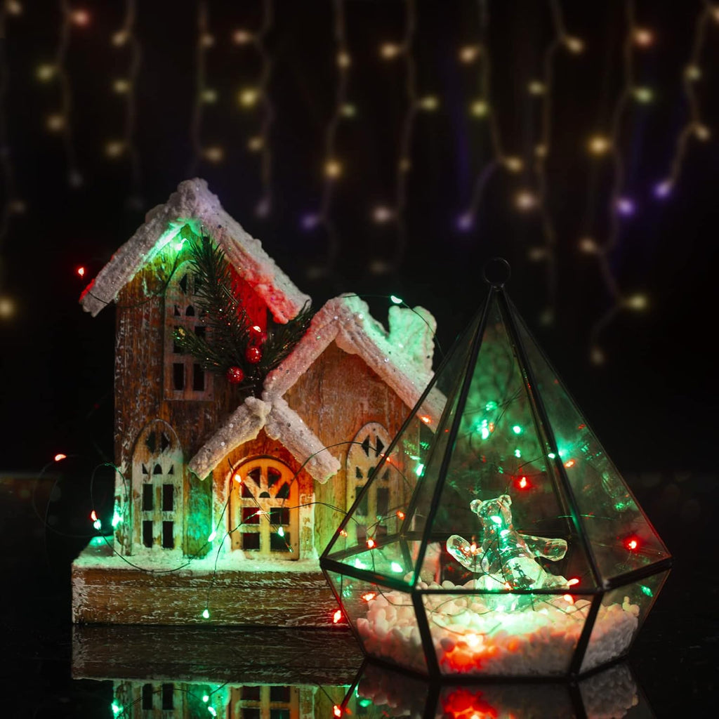 Brightown 12 Pack LED Fairy Lights Battery Operated String Lights - 7ft 20LED Waterproof Silver Wire Firefly Starry Moon Lights for DIY Crafts Wedding Table Centerpieces Party Bedroom Christmas