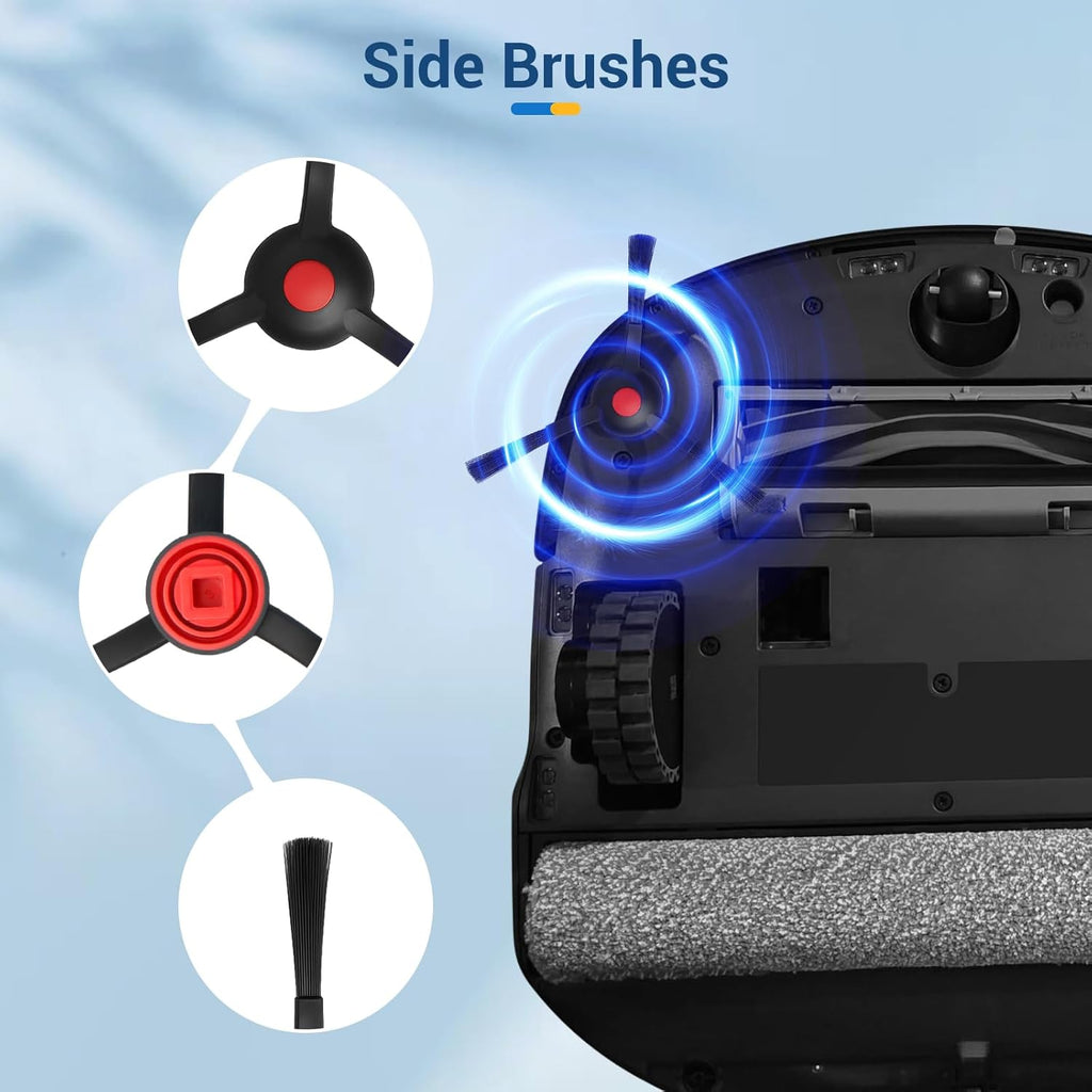 23 Pack C20 Omni Replacement Parts Accessories for Eufy C20 Omni Robot Vacuums kit, 1 Roller Brush, 4 HEPA Filters, 4 Mop Pads, 6 Side Brushes, 6 Dust Bags, 1 Clean Tool, 1 Screwdriver