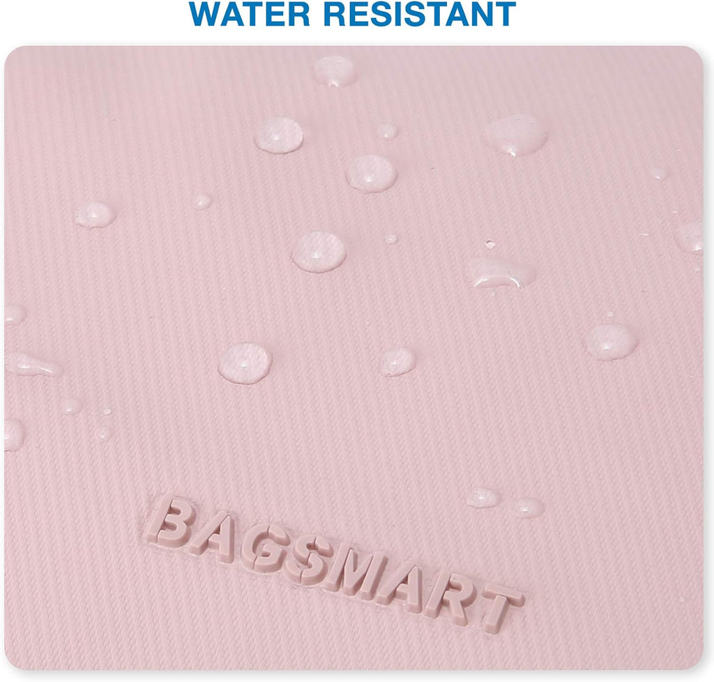 BAGSMART Toiletry Bag for Men, Travel Toiletry Organizer Dopp Kit Water-resistant Shaving Bag for Toiletries Accessories, Door Room Essentials, Black-medium