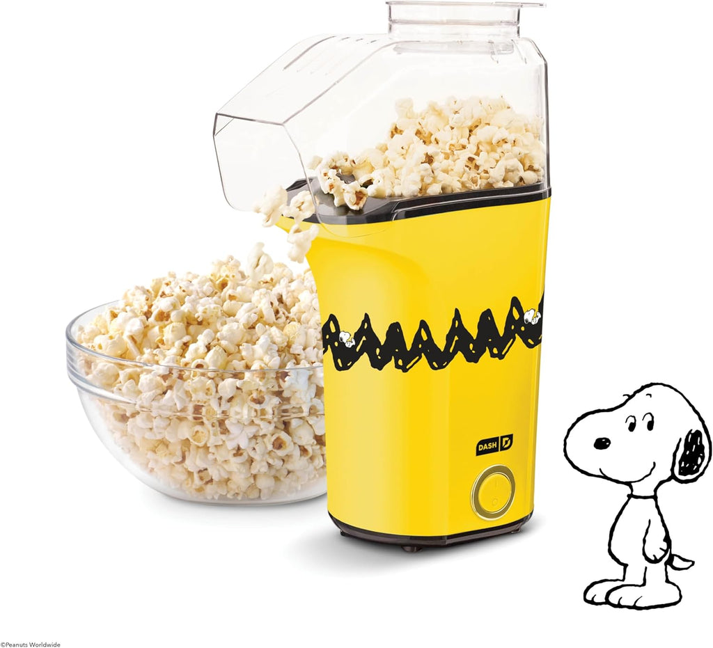 DASH Hot Air Popcorn Popper Maker with Measuring Cup to Portion Popping Corn Kernels + Melt Butter, 16 Cups - Aqua