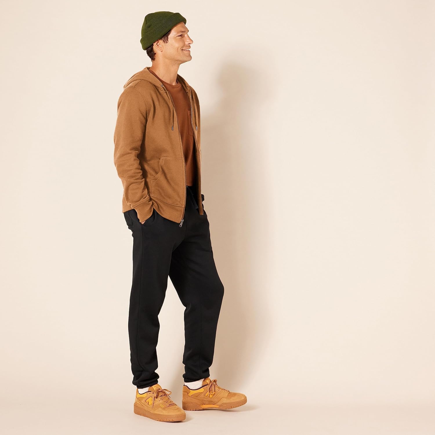 Essentials Men's Full-Zip Fleece Hoodie (Available in Big & Tall)