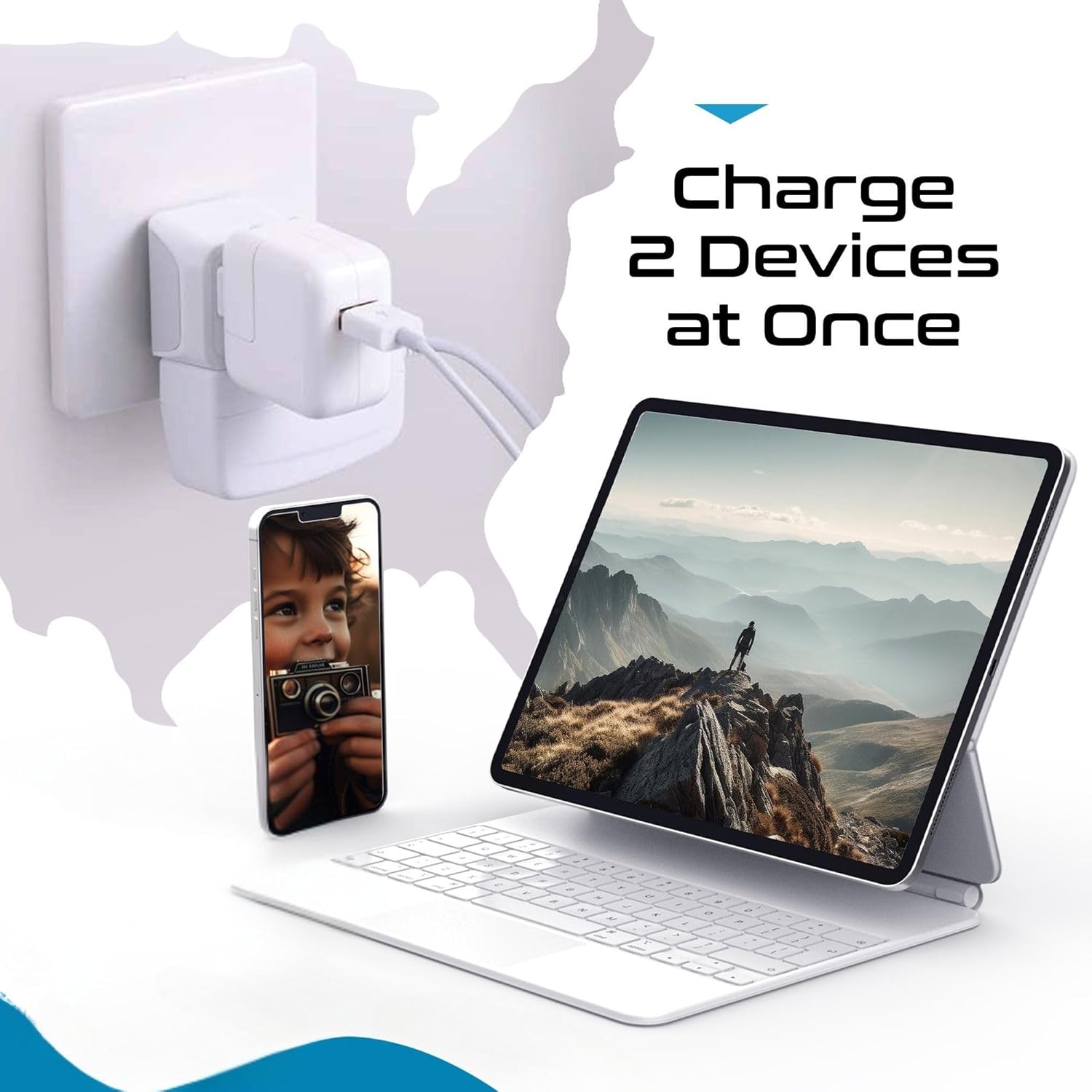 Ceptics Universal Travel Adapter, 35W International Power Adapter with PD & QC 3.0 Dual USB-C, 3 USB Travel Adapter Worldwide, Type I C G A Outlets 110V 220V A/C - EU Euro US UK (11-KU)