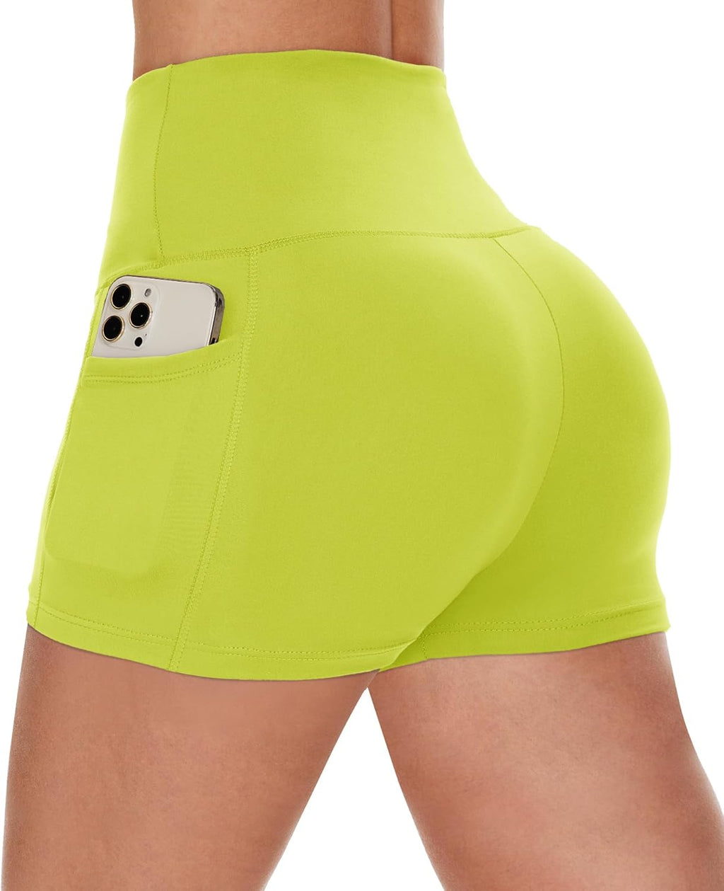 CAMPSNAIL Biker Shorts Women with Pockets - 3"/5"/8" High Waisted Workout Spandex Tummy Control Gym Running Yoga Shorts