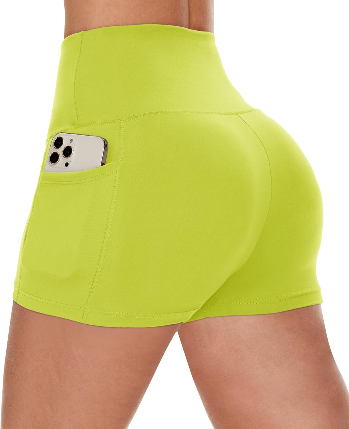 CAMPSNAIL Biker Shorts Women with Pockets - 3"/5"/8" High Waisted Workout Spandex Tummy Control Gym Running Yoga Shorts