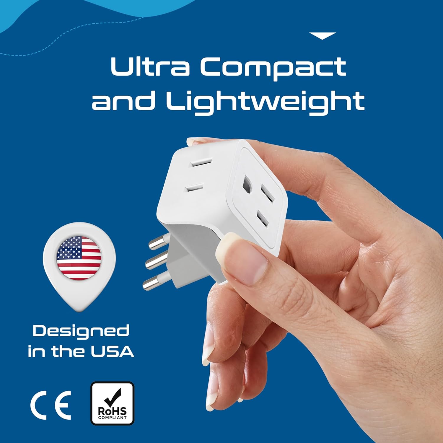 Ceptics Universal Travel Adapter, 35W International Power Adapter with PD & QC 3.0 Dual USB-C, 3 USB Travel Adapter Worldwide, Type I C G A Outlets 110V 220V A/C - EU Euro US UK (11-KU)