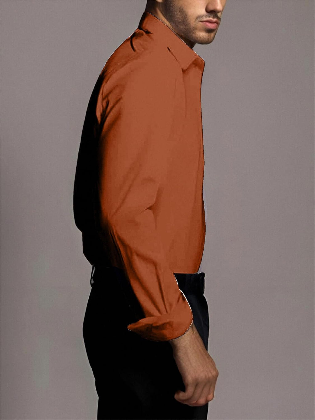 BEILU Stretch Mens Slim Fit Dress Shirts Formal Long Sleeve Button Down Shirts