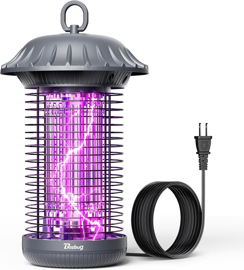Buzbug LED Bug Zapper Indoor Outdoor, 10 Years Lifespan, 6.5ft Power Cord, IPX4 Waterproof, High-Voltage, Mosquito Zapper, Fly Trap Mosquito Trap, Fly Killer Fly Zapper -MO008C