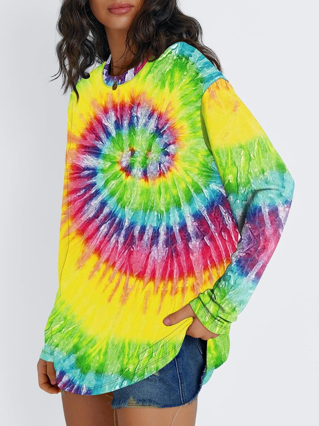 Trendy Queen Womens Oversized Long Sleeve T Shirts 2025 Basic Crewneck Tee Fall Tops Casual Workout Y2K Clothes