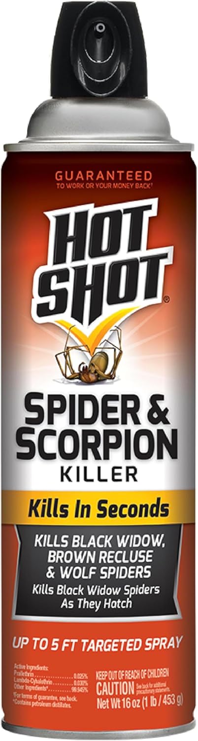 Hot Shot Ant, Roach & Spider Killer, Kills Insects Indoors and Outdoors, Kills Roaches and Listed Ants on Contact, Insecticide Spray, 17.5 Ounce (Crisp Linen)
