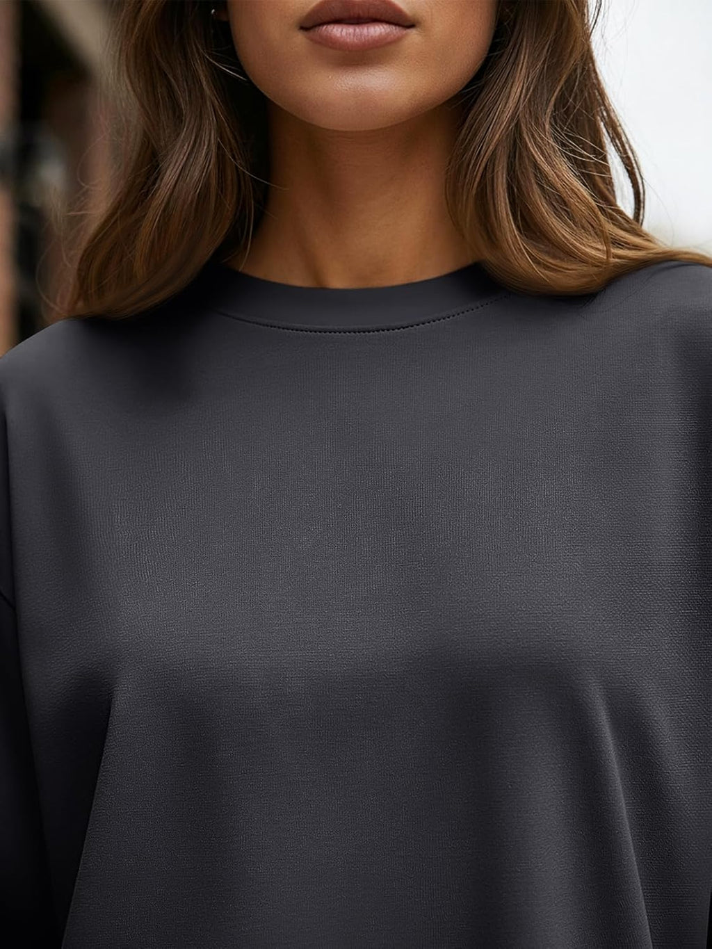 Trendy Queen Womens Oversized Long Sleeve T Shirts 2025 Basic Crewneck Tee Fall Tops Casual Workout Y2K Clothes