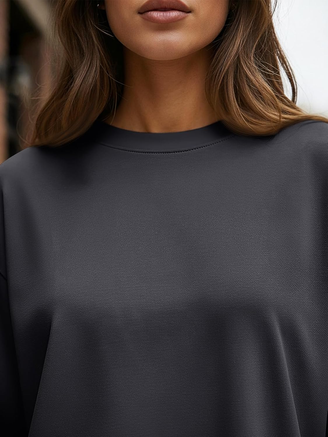 Trendy Queen Womens Oversized Long Sleeve T Shirts 2025 Basic Crewneck Tee Fall Tops Casual Workout Y2K Clothes