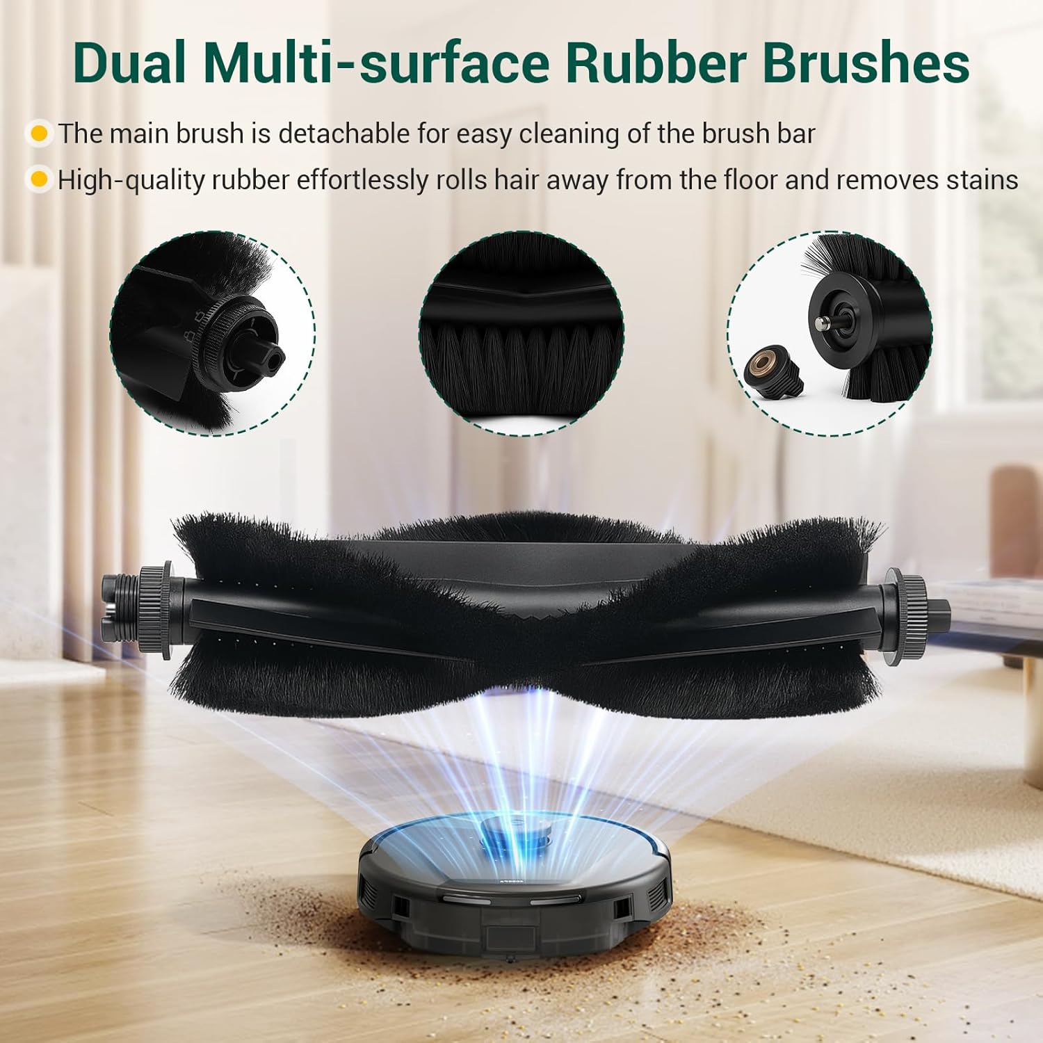 23 Pack C20 Omni Replacement Parts Accessories for Eufy C20 Omni Robot Vacuums kit, 1 Roller Brush, 4 HEPA Filters, 4 Mop Pads, 6 Side Brushes, 6 Dust Bags, 1 Clean Tool, 1 Screwdriver